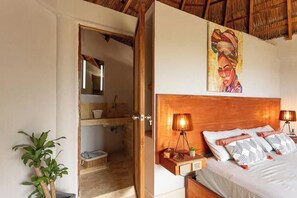 1 bedroom, free WiFi, bed sheets - Bungalow Room 3: Partial Sea View (Cartagena)
