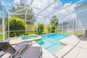 Una piscina riscaldata