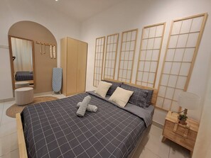 2 chambres, fer et planche Ă repasser, Wi-Fi, draps fournis