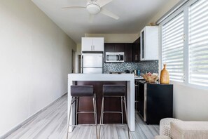 Fridge, microwave, stovetop, coffee/tea maker - Adults Only! Penthouse Apartment II at Ocaso Luxury Villa (Rincon)