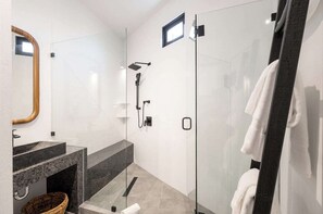 Hair dryer, towels