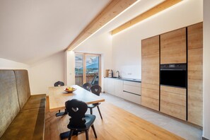 Dining - Apartment 'Linderhof Cima' with Mountain View, Shared Pool and Wi-Fi (Natz)