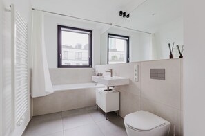 Hair dryer, towels