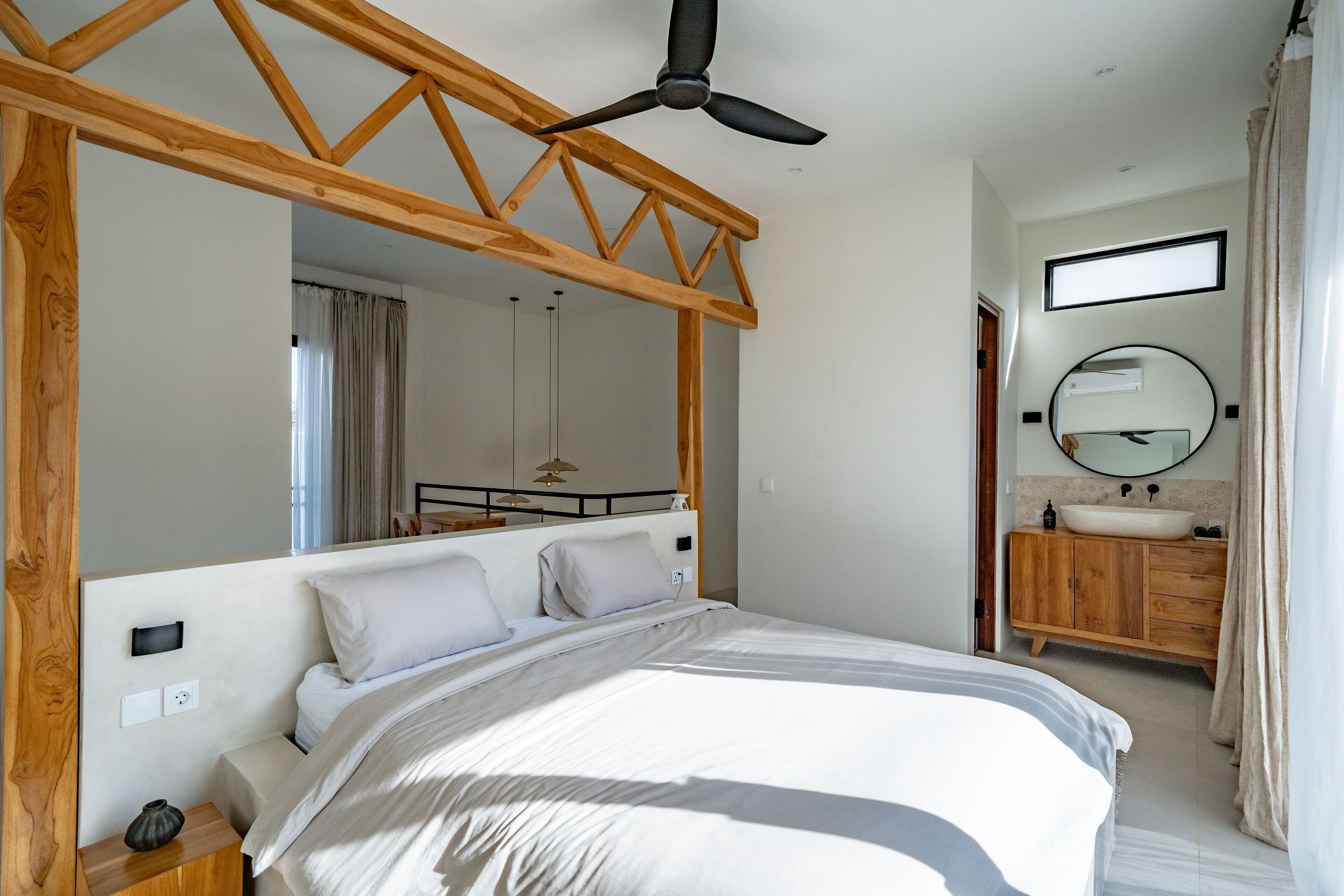 Villa, 1 habitación, vista a la alberca | 1 habitación, sábanas de algodón egipcio y ropa de cama de alta calidad 