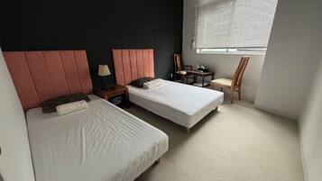Twin Room, Multiple Beds, Non Smoking, City View | In-room safe, blackout drapes, iron/ironing board (on request)