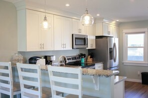 Fridge, microwave, oven, stovetop - Sojourn's Sea Views with Balcony Sleeps 4 (Virginia Beach)