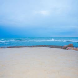 On the beach