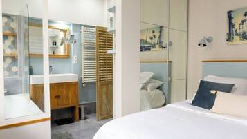 2 chambres, fer et planche Ă repasser, Wi-Fi gratuit, draps fournis