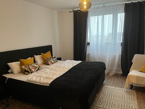 1 makuuhuone, ilmainen Wi-Fi, vuodevaatteet