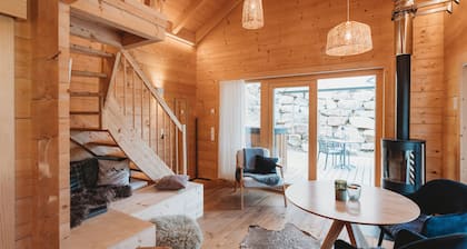 Chalet 'Lieblingsort Thymian' con vistas a la montaña, terraza privada y Wi-Fi