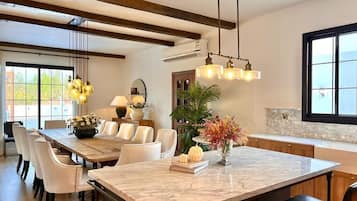 Luxury Villa, Pool View | Living area | Flat-screen TV