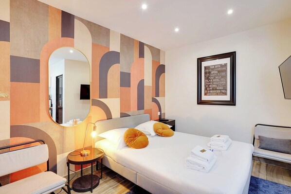 Desk, iron/ironing board, free WiFi, bed sheets