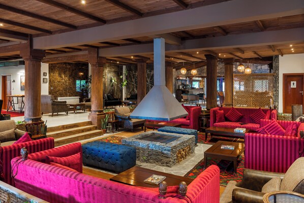 Sittområde i lobbyn