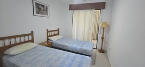 1 bedroom, iron/ironing board, bed sheets