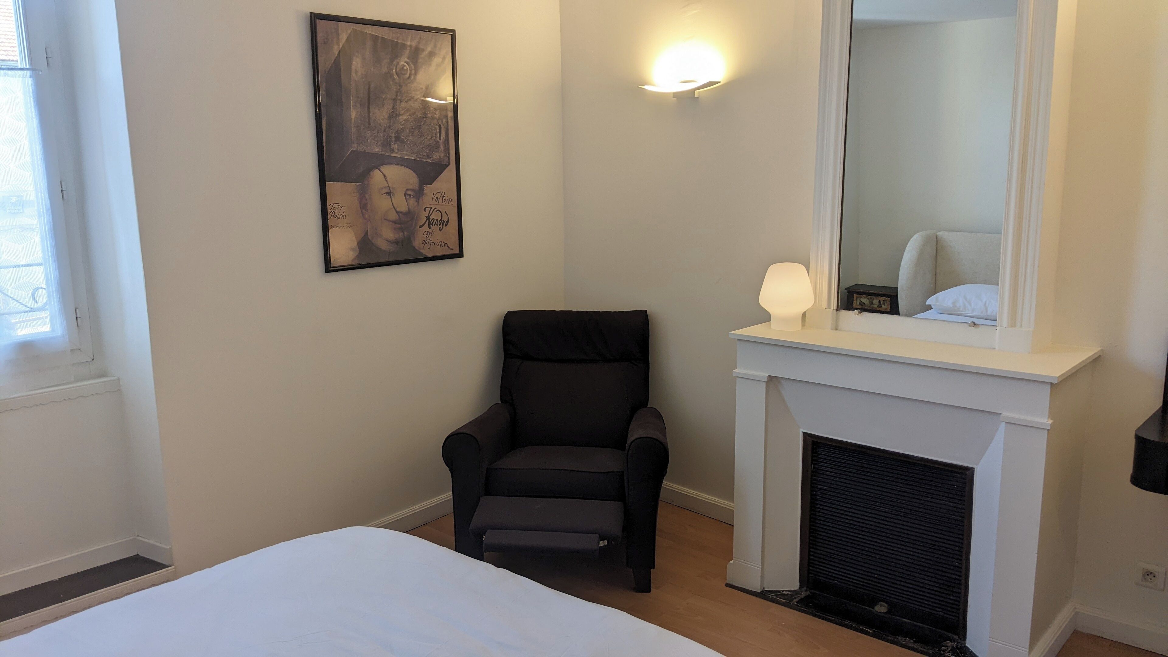 1 chambre, bureau, Wi-Fi, draps fournis