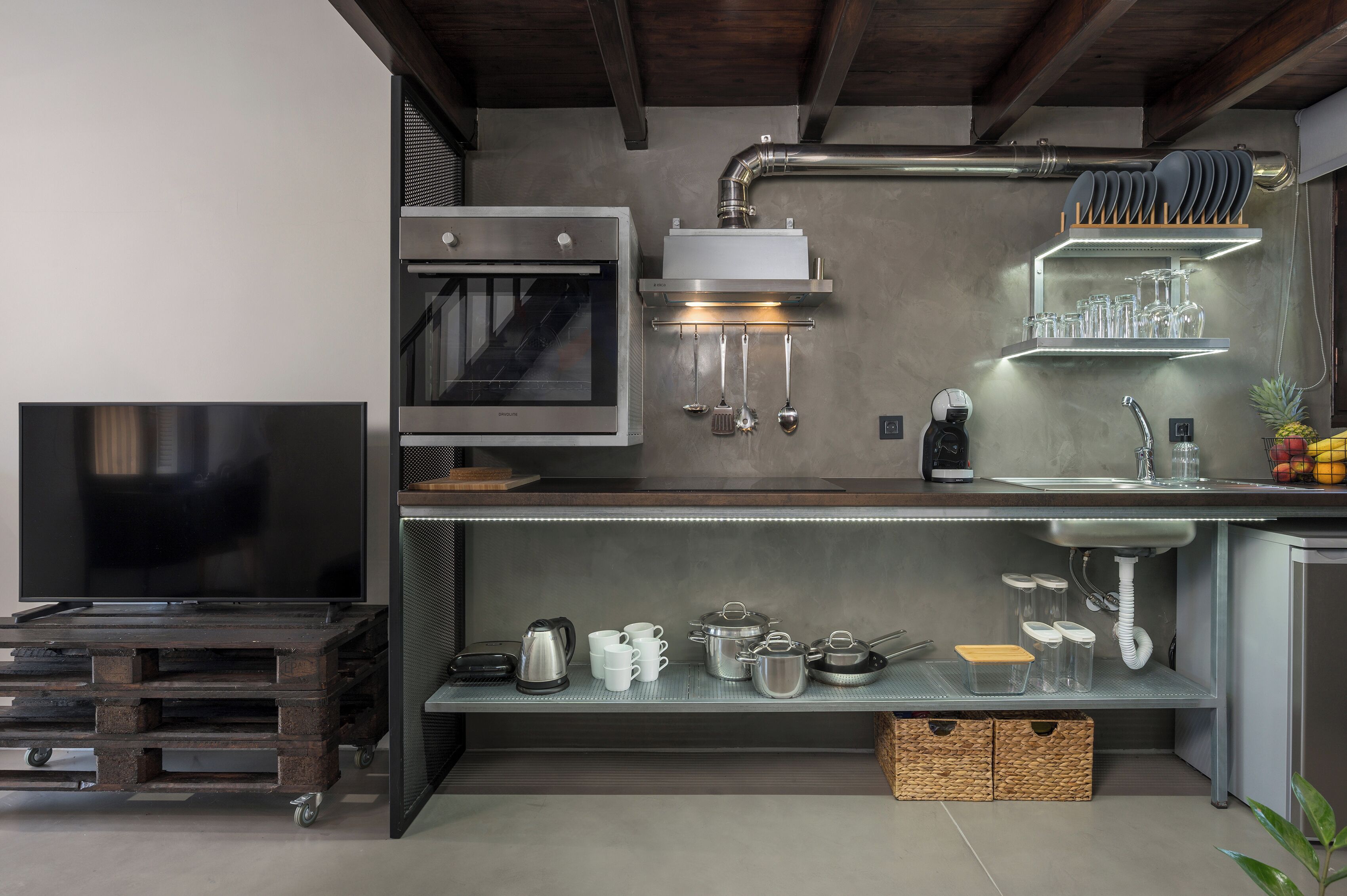 Villa, vue sur la montagne | Cuisine privée | Cafétière à espresso, bouilloire électrique