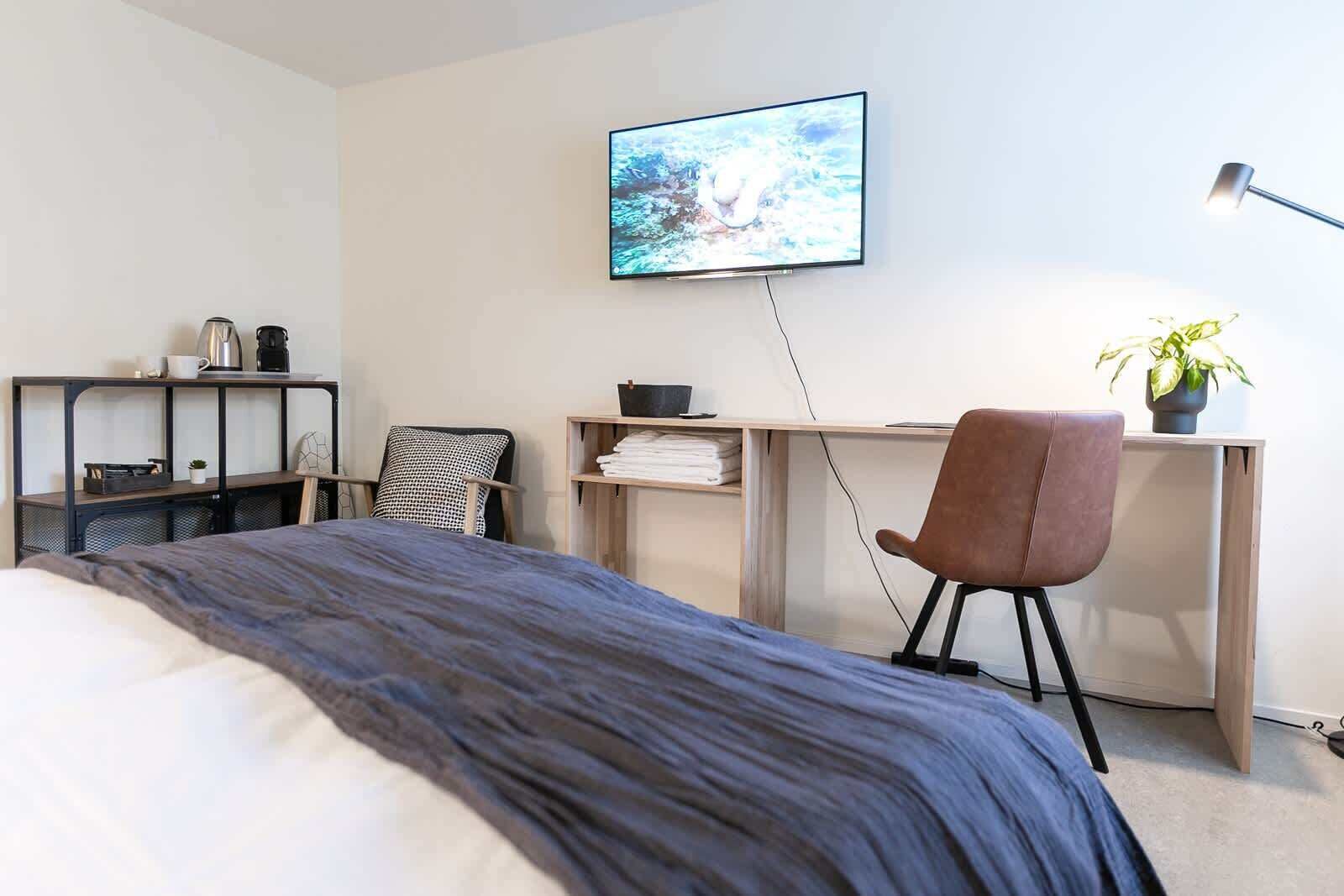 Central St. Gallen Studio (Blue): Fast Wifi & Kitchen For Shared Use - St. Gallen