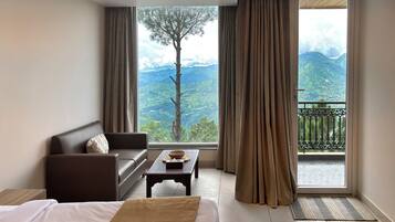 Luxury Suite, Mountain View | Premium bedding, memory-foam beds, minibar, in-room safe