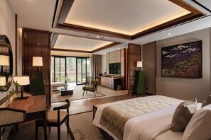 In-room safe, desk, laptop workspace, free WiFi - Plataran Puncak Resort (Cisarua)