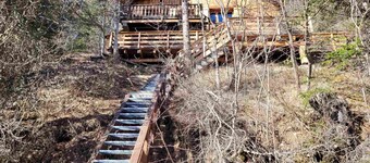 Rustic chalet in Pra-Loup for 10, large terrace & equipped kitchen