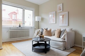 Apartment, 1 Schlafzimmer, Stadtblick | Wohnbereich