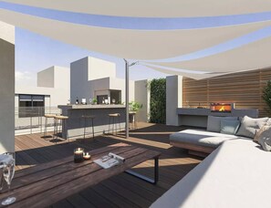 Apartment, 1 Bedroom | Terrace/patio - Lindo Estudio con Parking Gratis (Santiago)