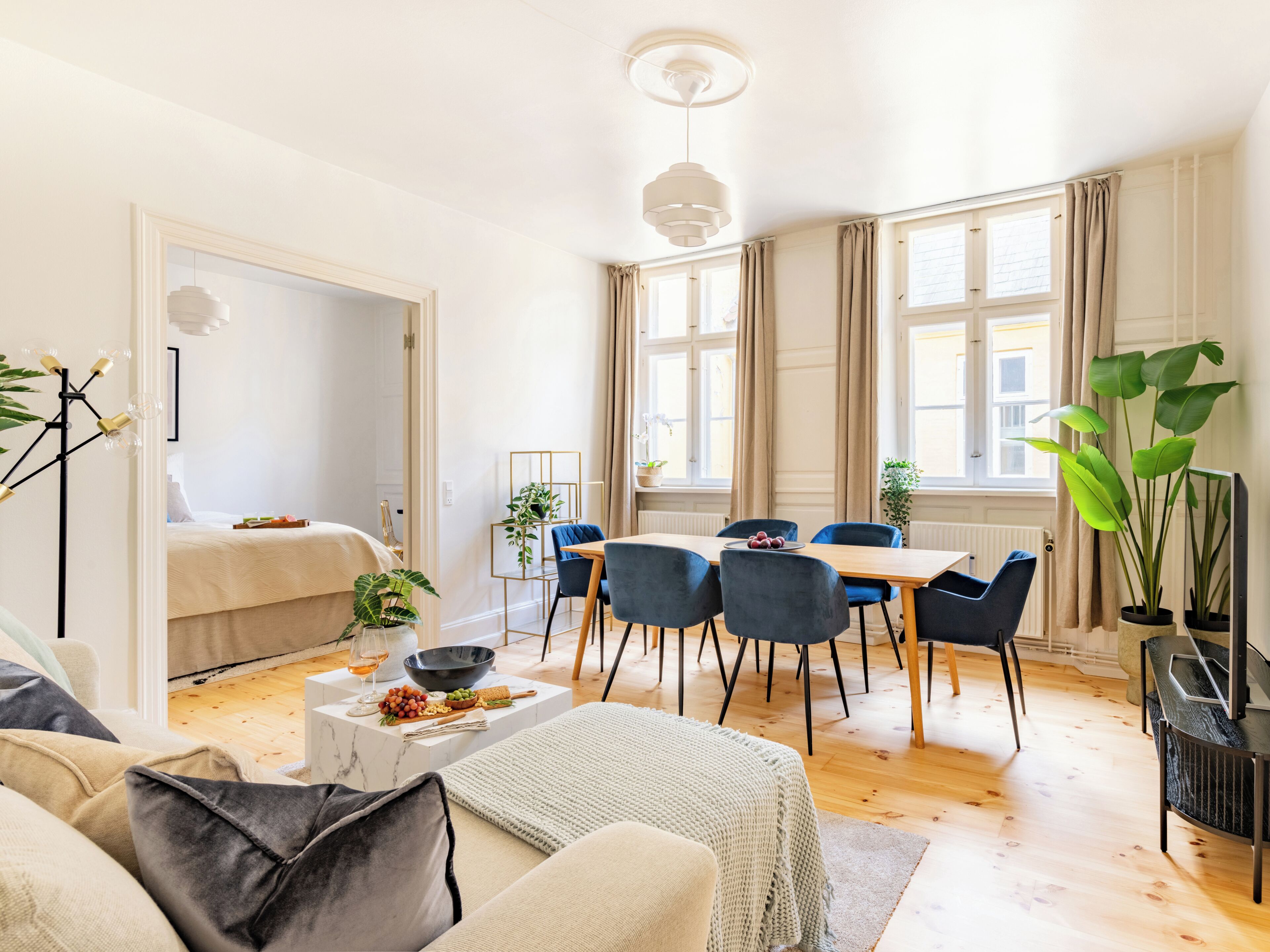 Apartamento, 3 habitaciones | Sala de estar