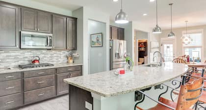 Media Room & Yard: Modern Moncks Corner Home