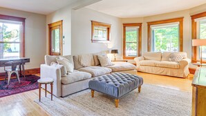 House (4 Bedrooms) | Interior - Near Lake: Historic Boyne City Home w/ Fire Pit! (Boyne City)