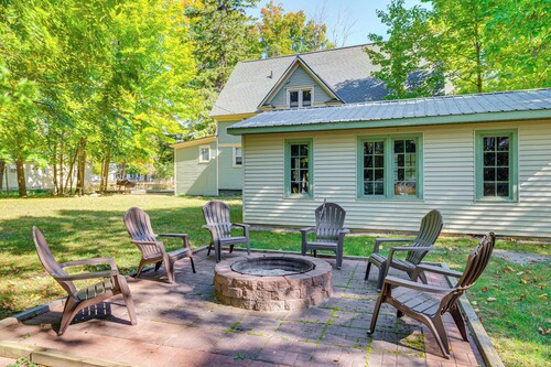 Near Lake: Historic Boyne City Home w/ Fire Pit!