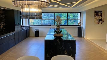 Luxury Villa, Garden View | Private kitchen