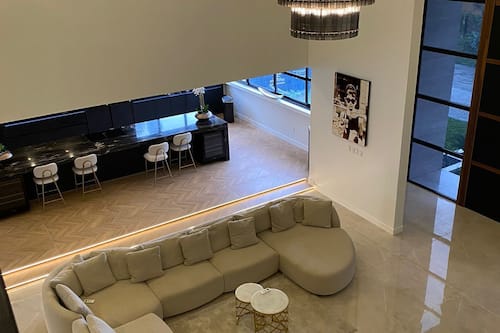 Luxury Villa, Garden View | Living area | Flat-screen TV