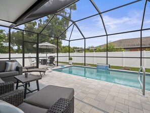 A heated pool - Stylish 3BR Ybor Oasis w/ Pvt. Pool and workspace (Tampa)