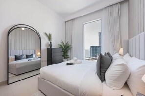 1 bedroom, desk, iron/ironing board, WiFi - StayShort - Captivating 1BR apartment in Dubai Creek Harbour! (Dubai)
