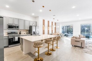 Villa, Multiple Bedrooms | Private kitchen - Elegant & Fun Pool/spa Games Room! 12 Bedroom Villa (Kissimmee)