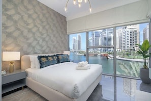 3 bedrooms, desk, iron/ironing board, WiFi - AirDXB - Exceptional 3bedroom with incredible view in Dubai Marina! (Marina/JBR)