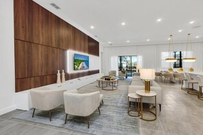 Villa, Multiple Bedrooms | Living area - 6283sand 15 Bedroom Villa (Orlando)