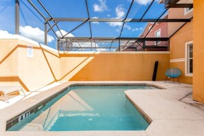 Pool - 4 Bed Pool Home With 1 K, 2 Q, 1 Twin Bedroom 4 Townhouse (Kissimmee)