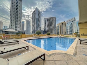 Pool - Fabulous 3 BR apartment for your family in JBR! (Marina/JBR)