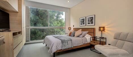 1 غرفة نوم ومكتب ومكواة/لوح كي وواي فاي