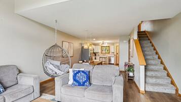 TV, fireplace, table tennis