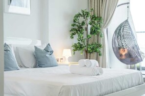1 habitación, tabla de planchar con plancha y wifi 