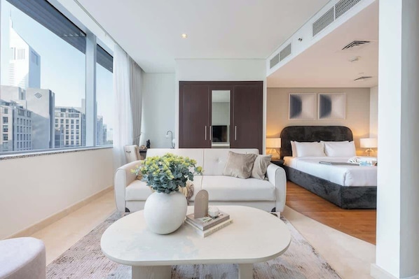 Iron/ironing board, WiFi - StayShort - Sky Gardens Studio with Skyscraper Views in DIFC! (DIFC)