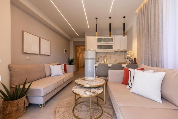 Apartment, Balcony | Private kitchen | Coffee/tea maker, mini-fridge, stovetop, electric kettle