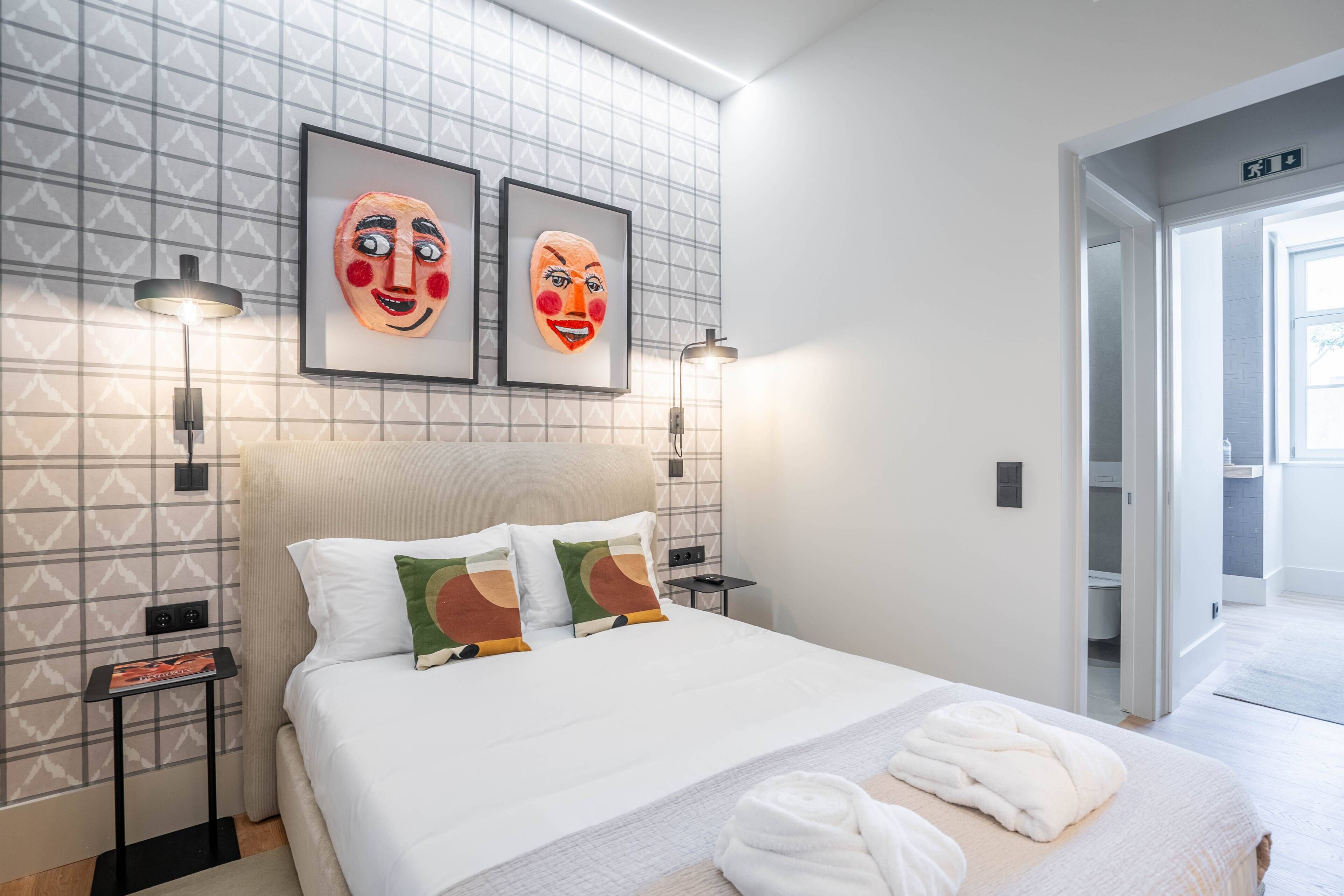 1 bedroom, internet, bed sheets