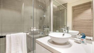 Shower, hair dryer