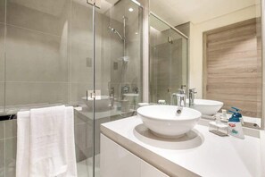 Shower, hair dryer