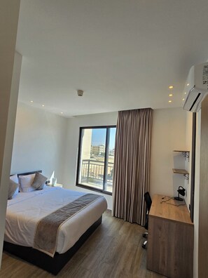 Appartement Familial, 2 chambres, balcon, vue ville | Literie de qualité supérieure, matelas Select Comfort