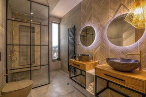 Villa, Mountain View | Bathroom - Villa Lona (Platanias)