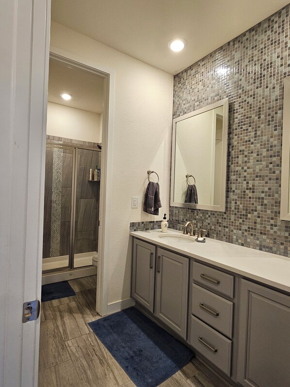 Towels, soap, toilet paper